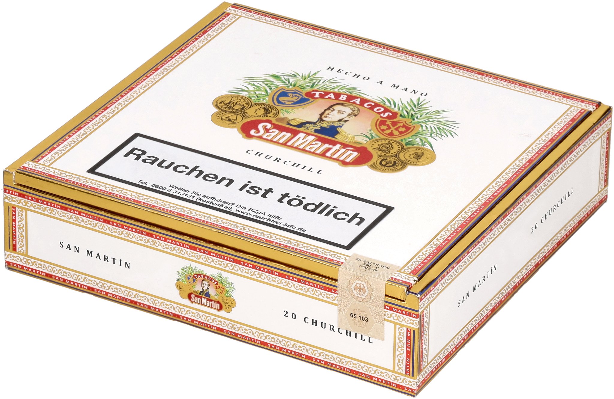 San Martin Churchill box