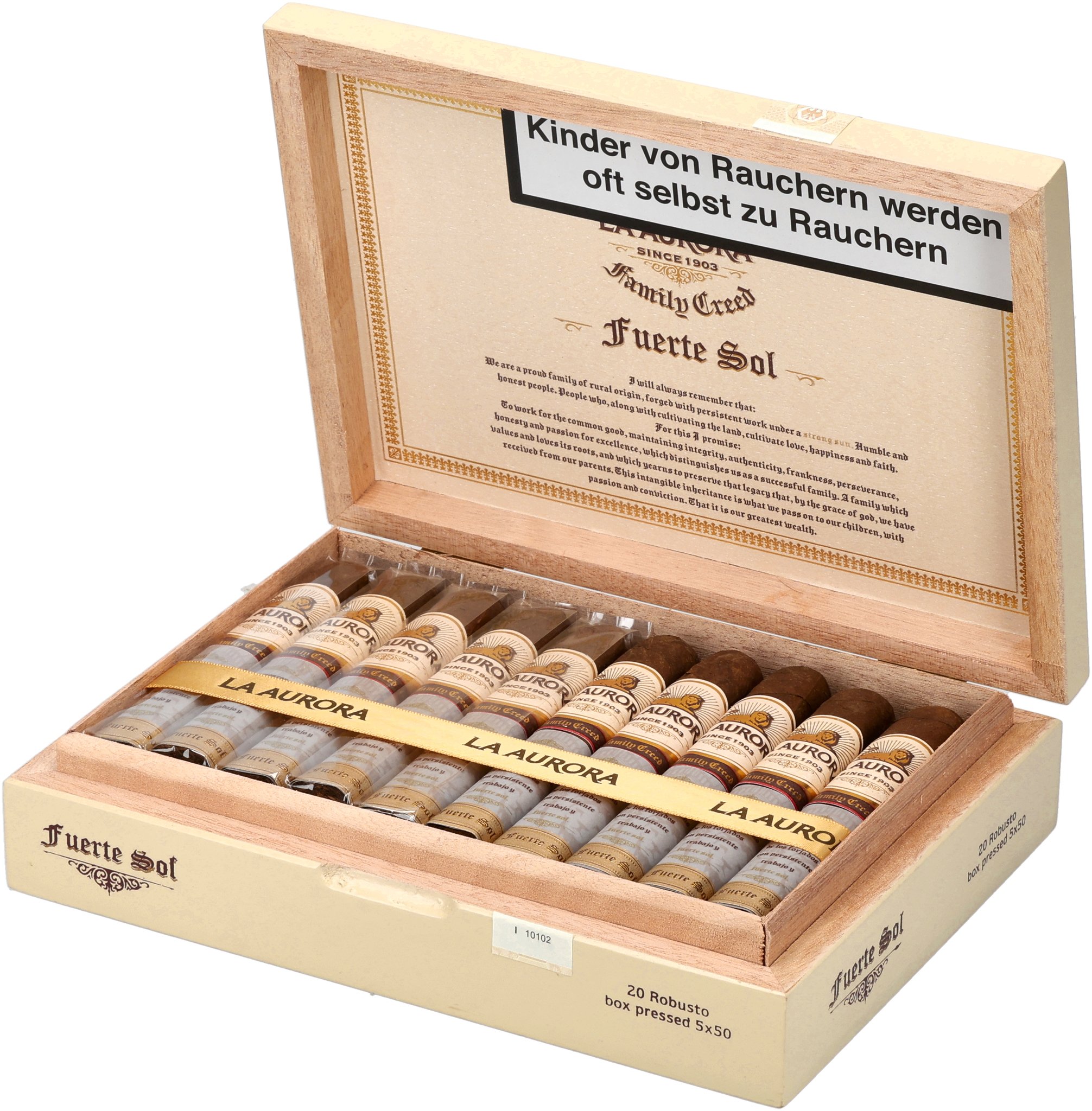 Fuerte Sol Robusto box open