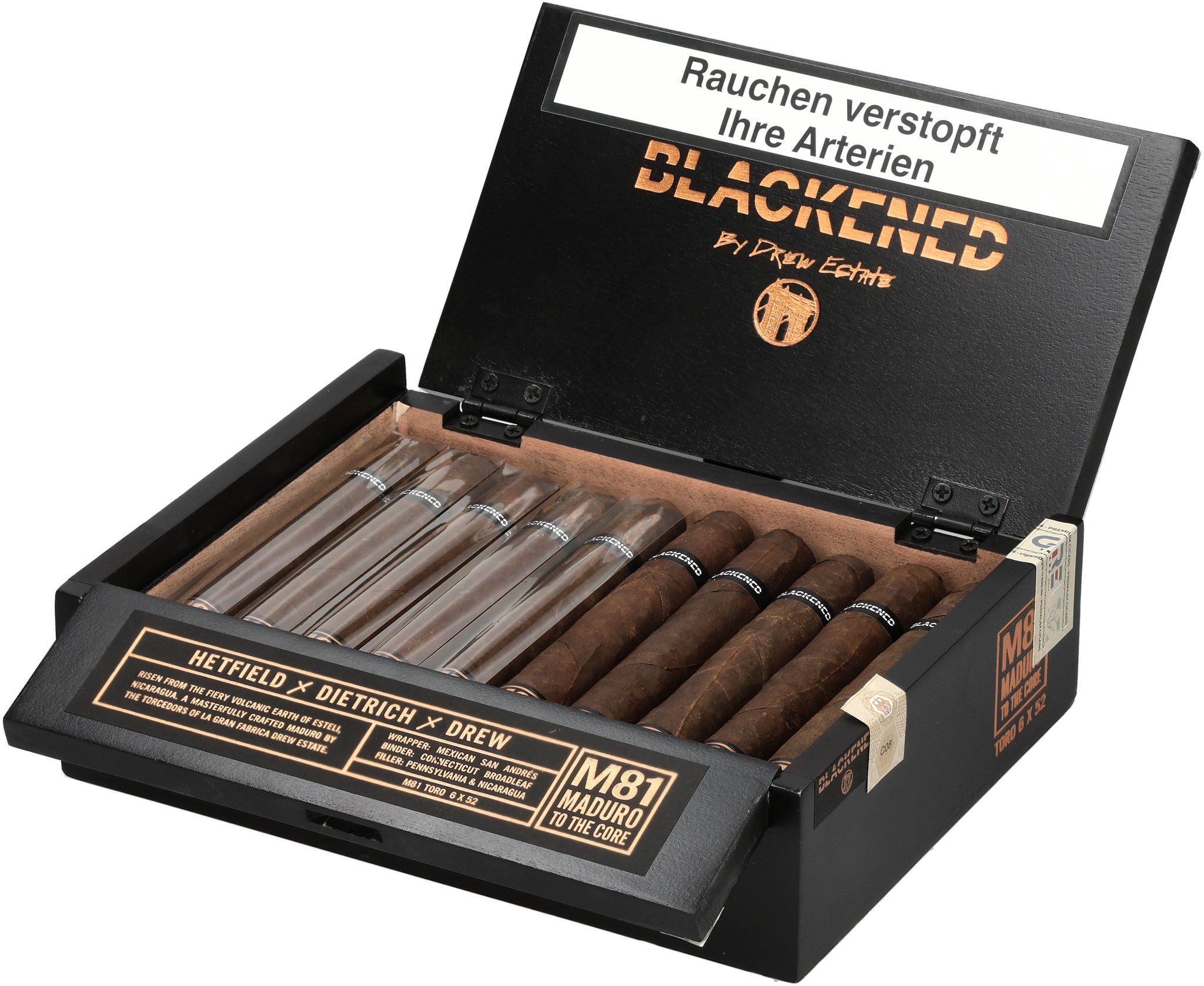 M81 Maduro Toro box open