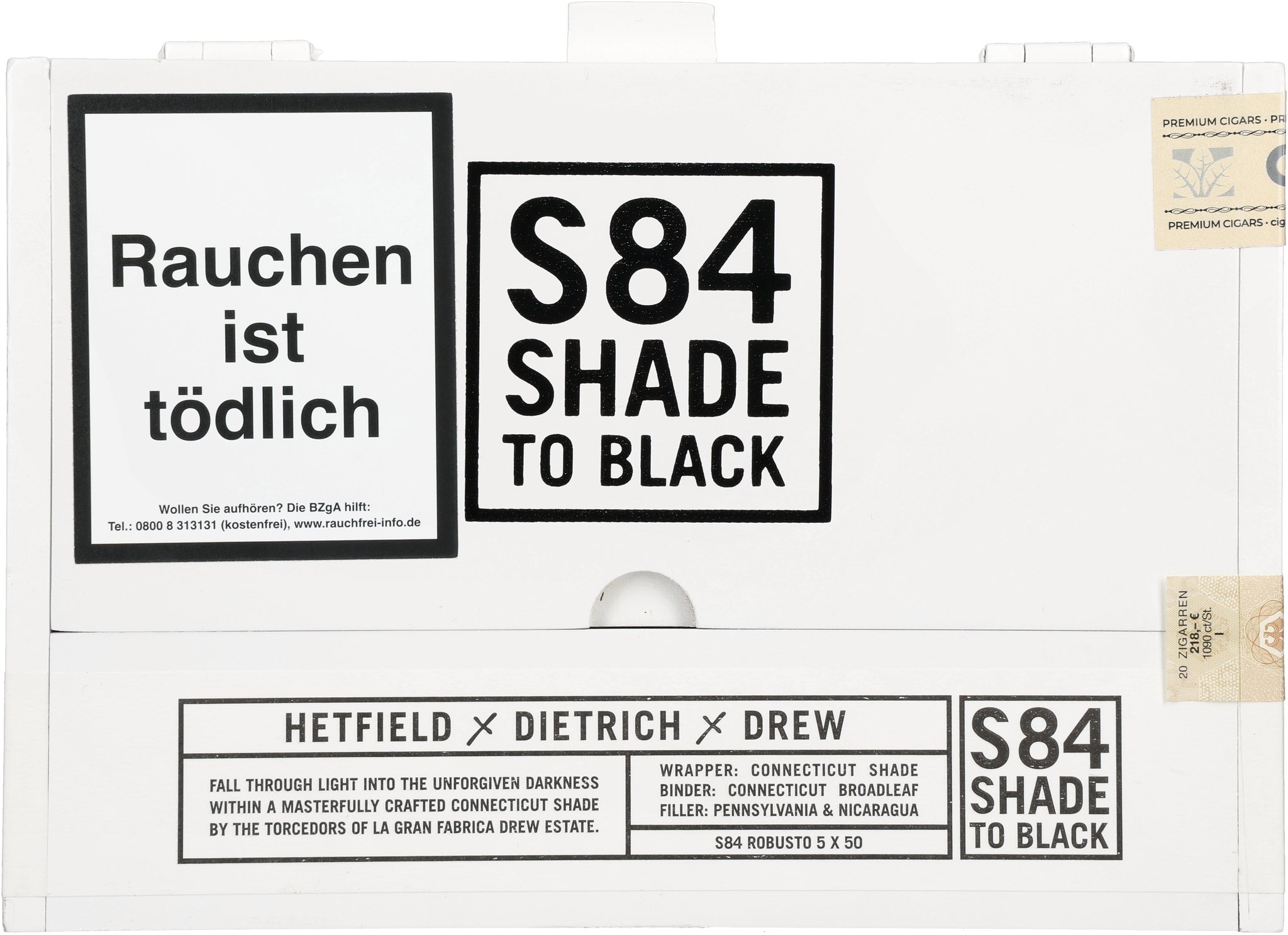 S84 Shade Robusto box front