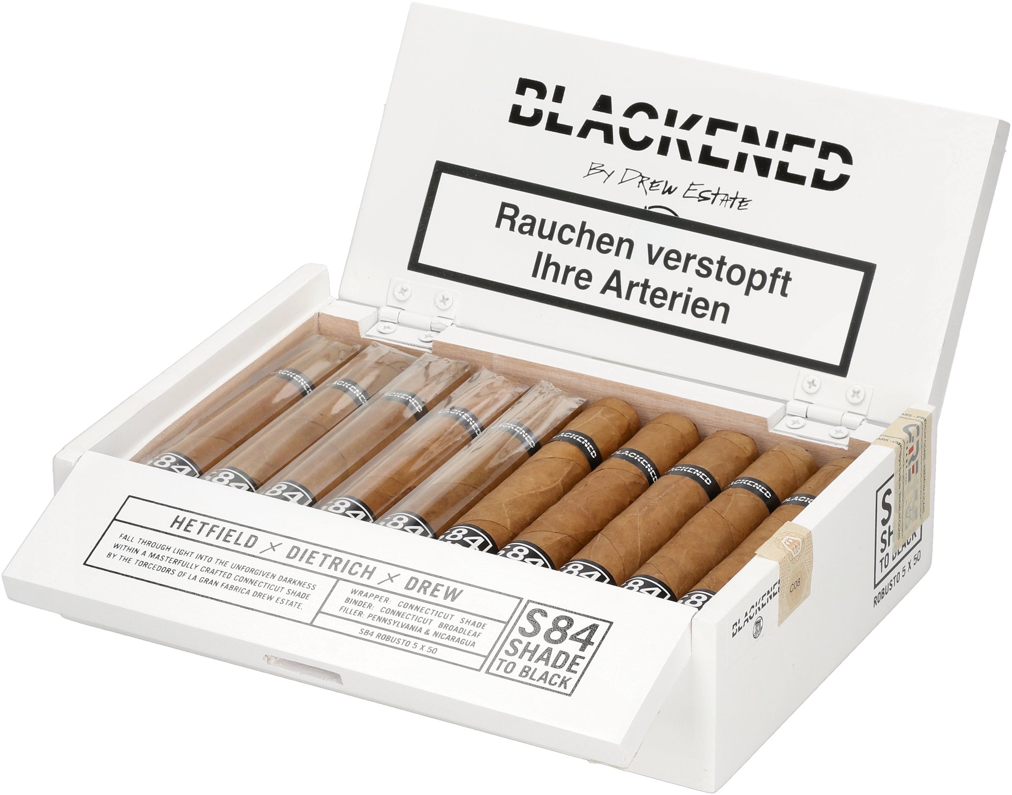 S84 Shade Robusto box open