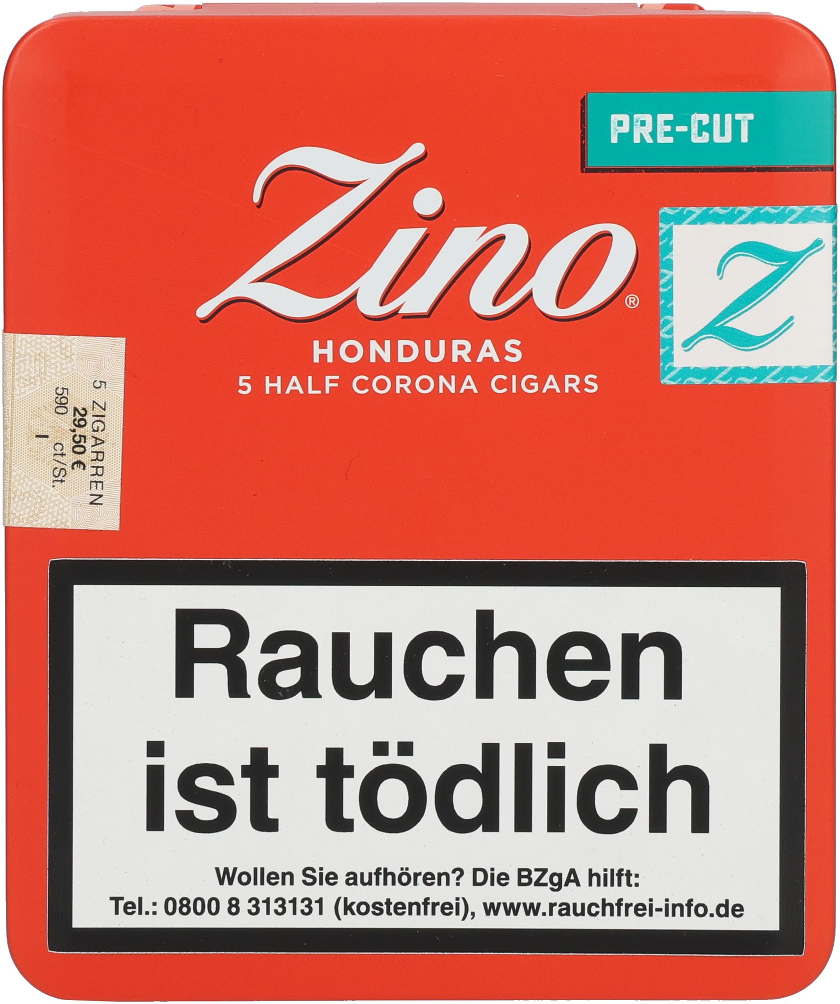 Half Corona 5er pre-cut box front