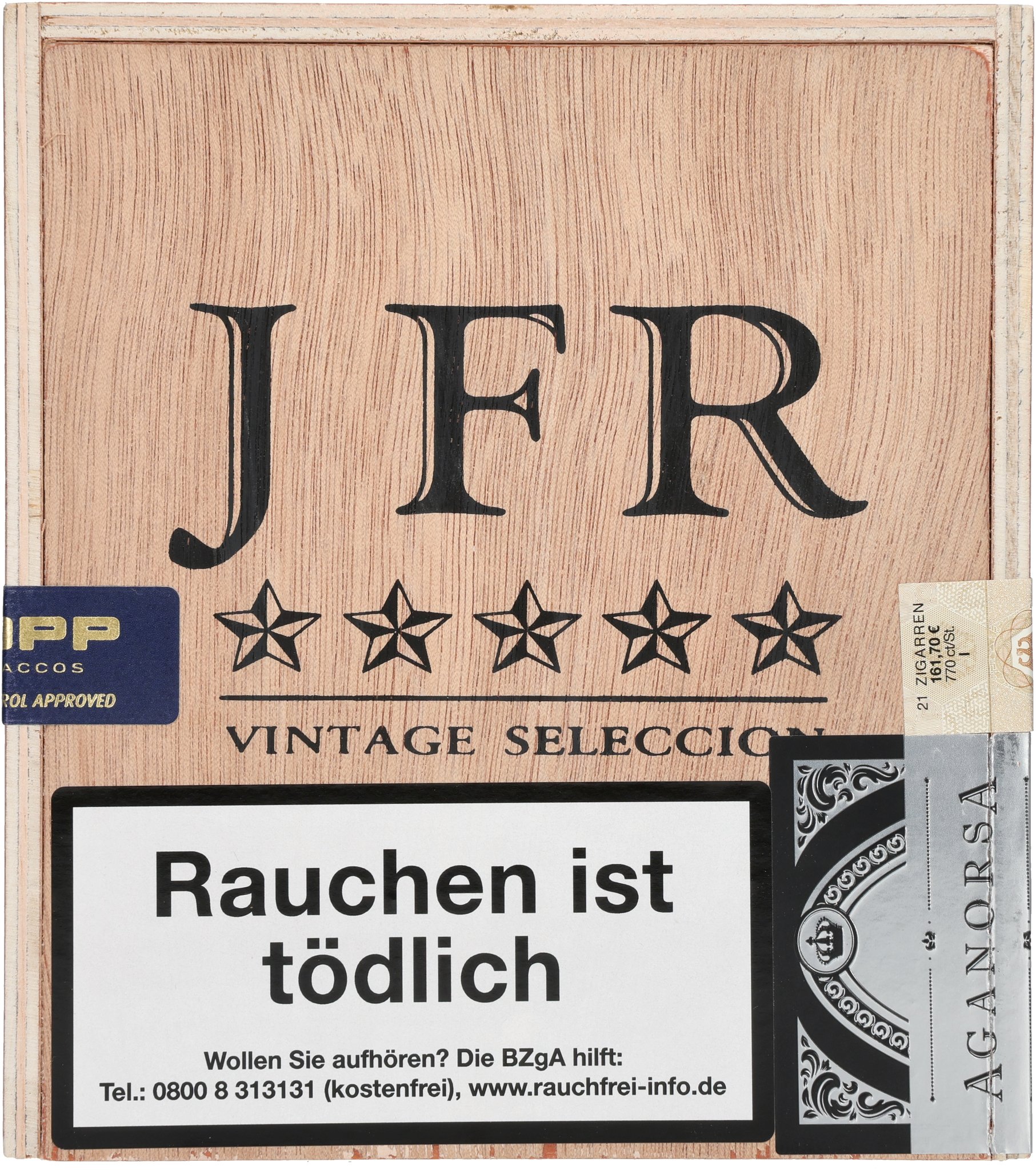 JFR Maduro Robusto box front