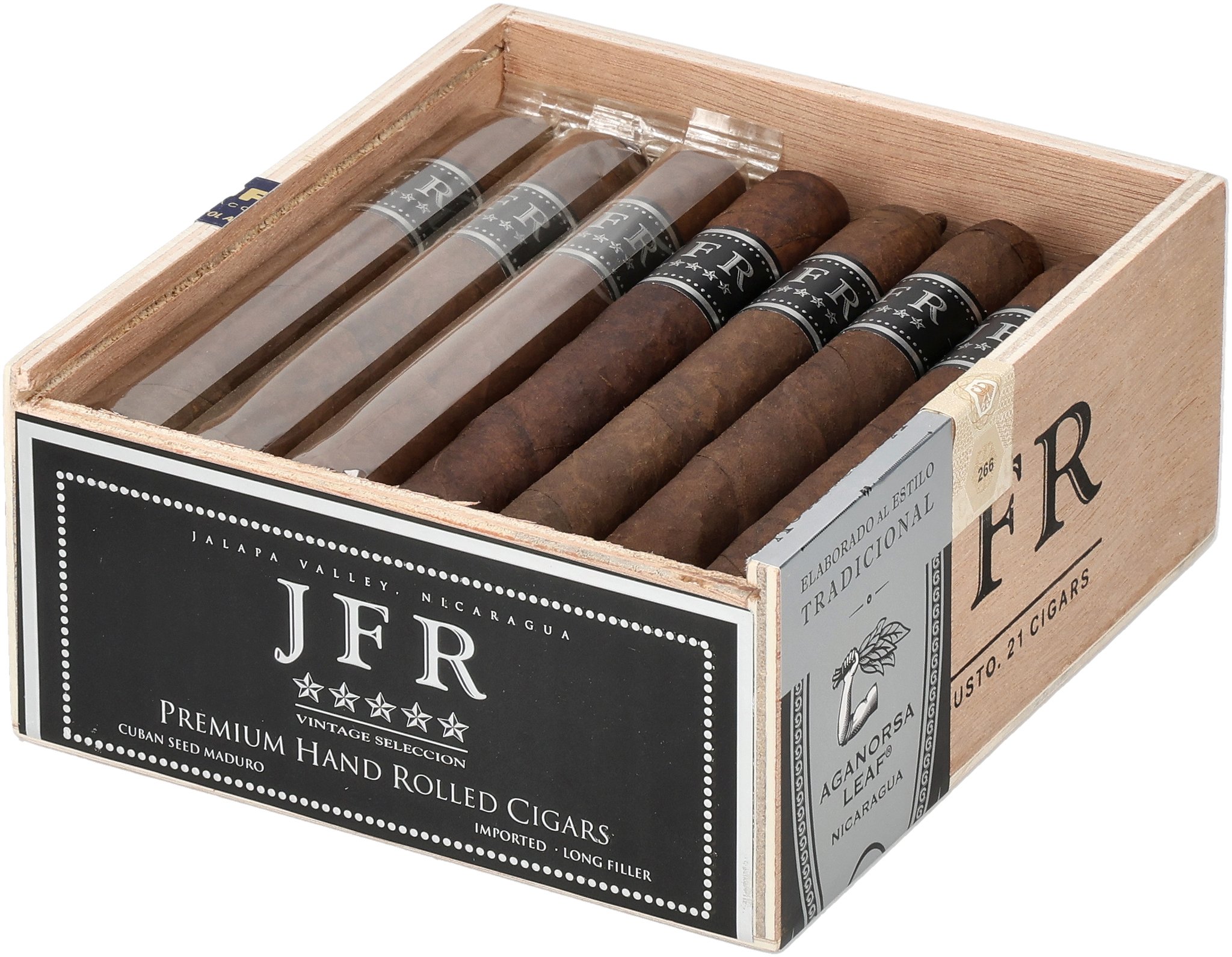 JFR Maduro Robusto box open