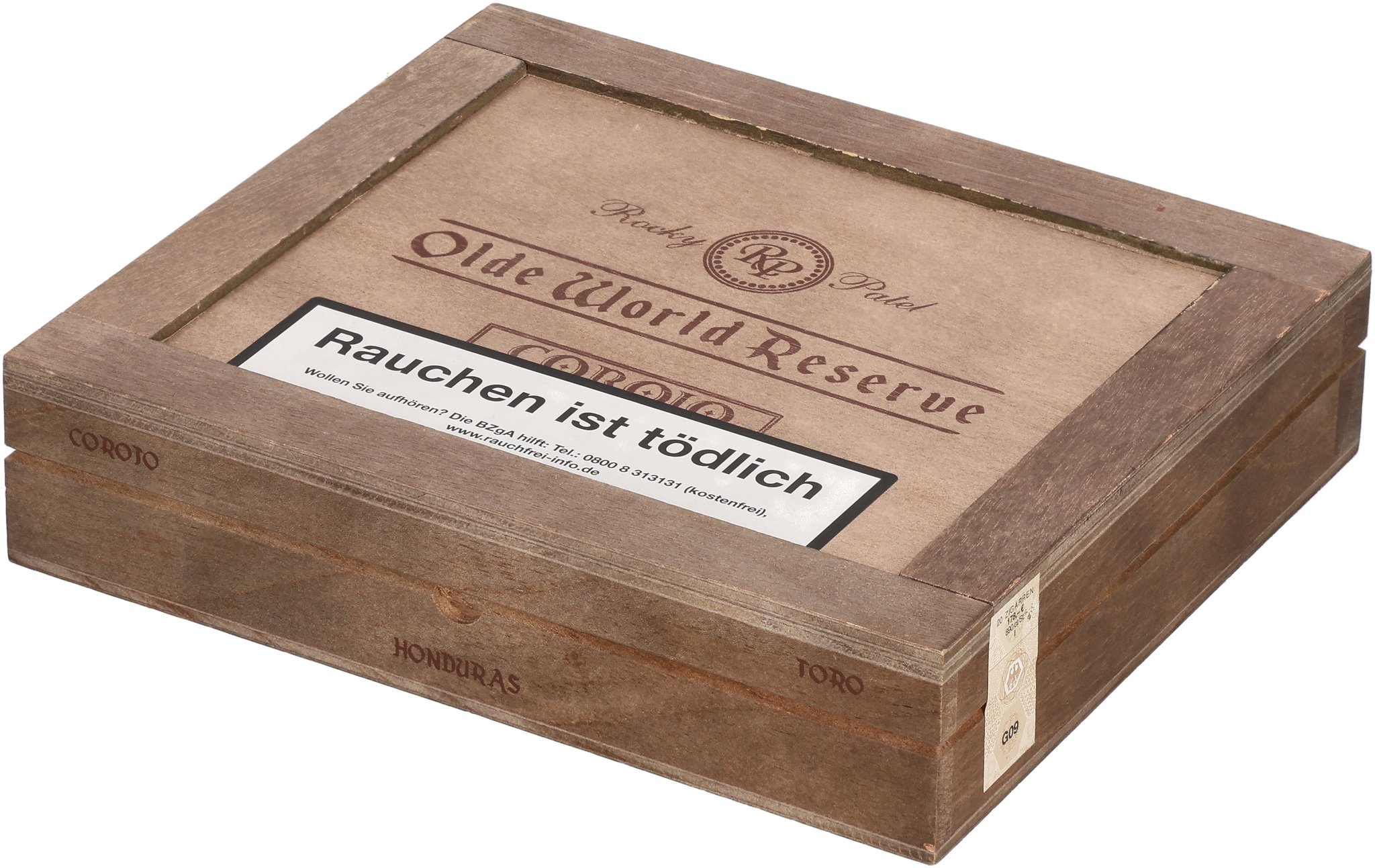 Olde World Reserve Corojo Toro box