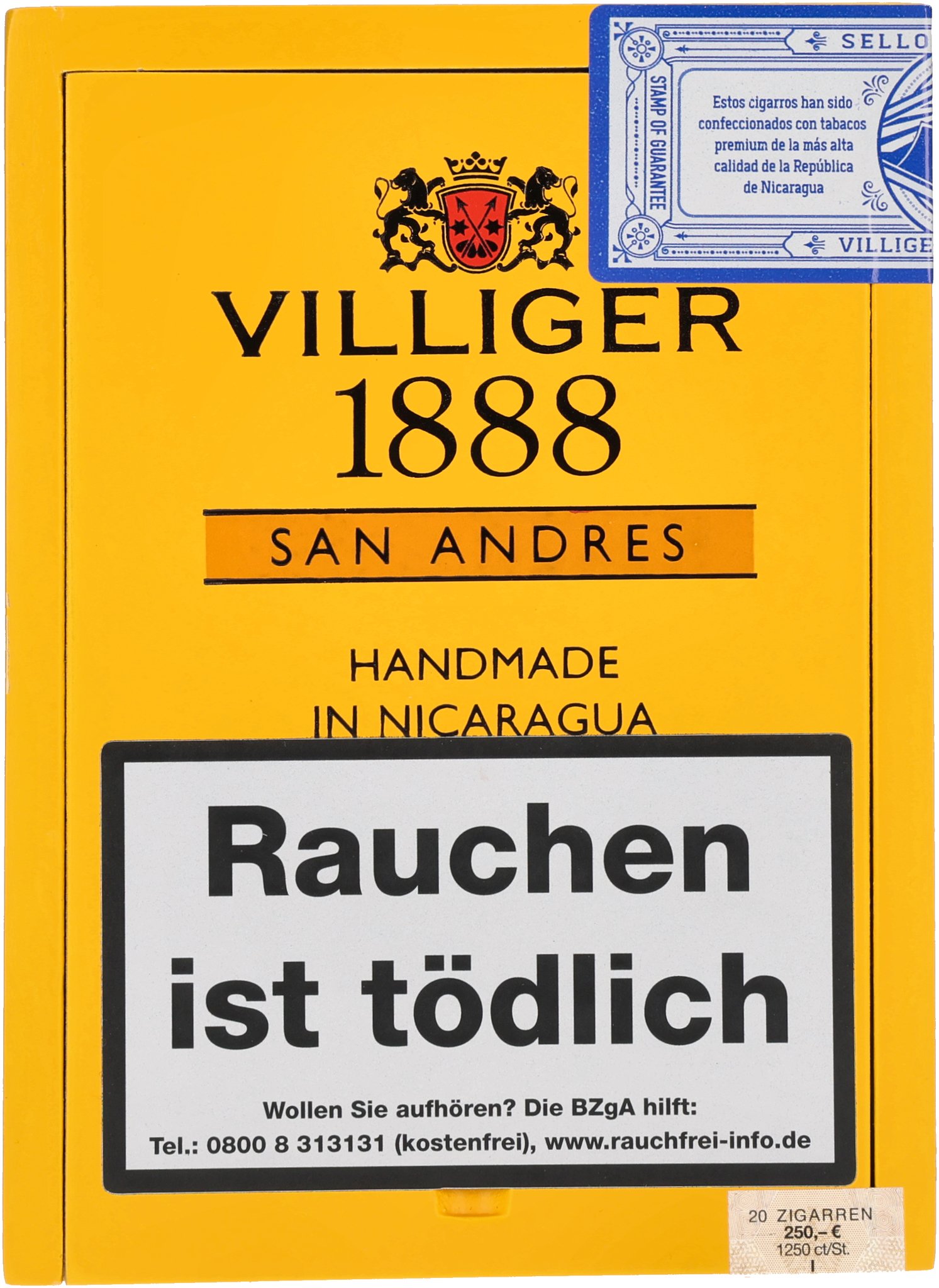 1888 San Andres Robusto box front