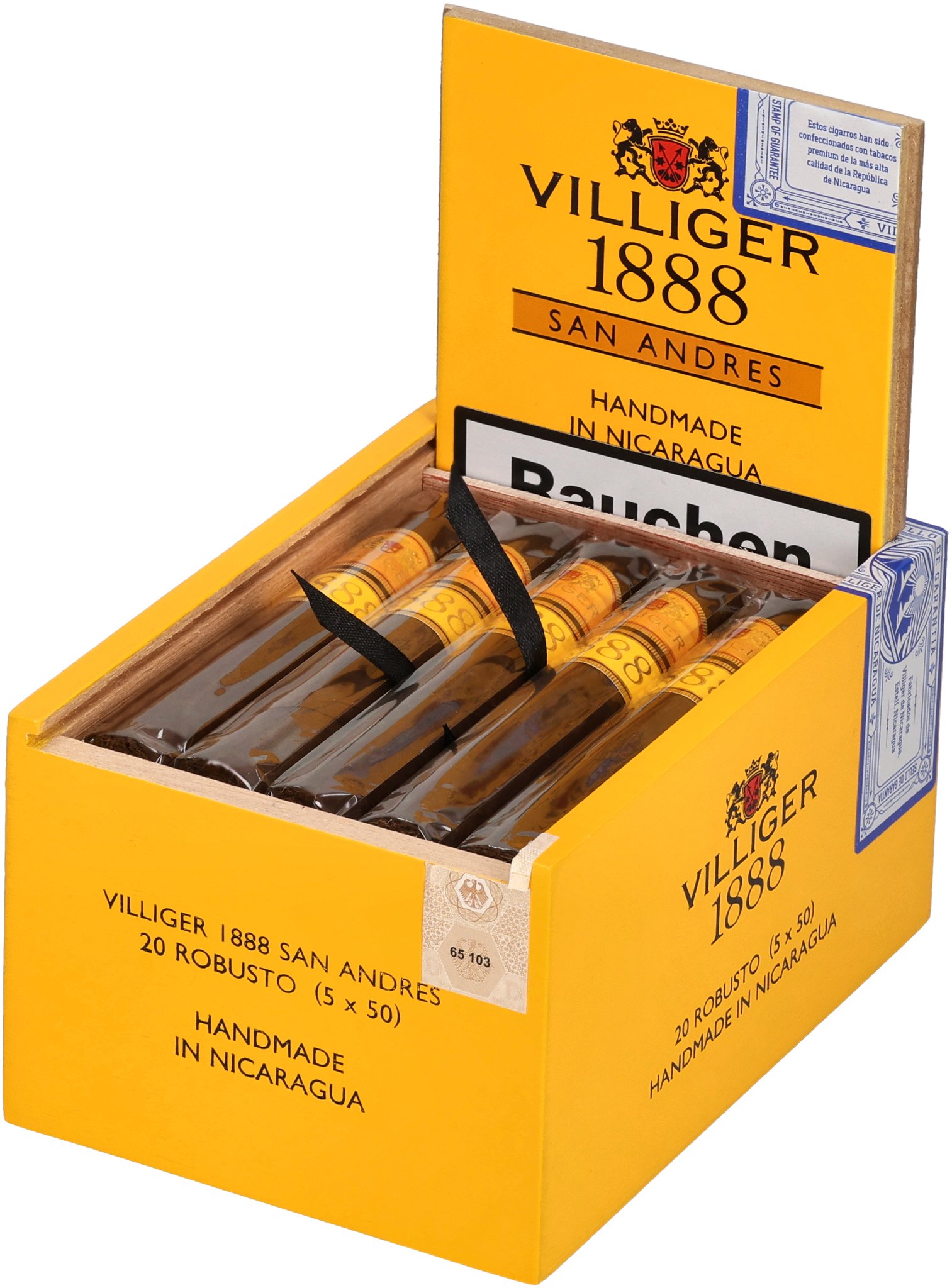 1888 San Andres Robusto box open