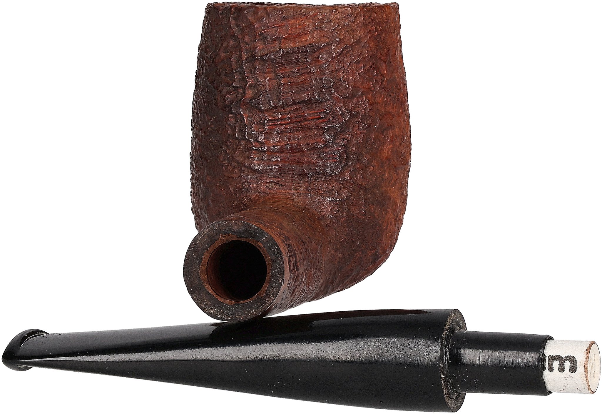 Courrieu Pfeifen Billiard Sandgestrahlt_offen