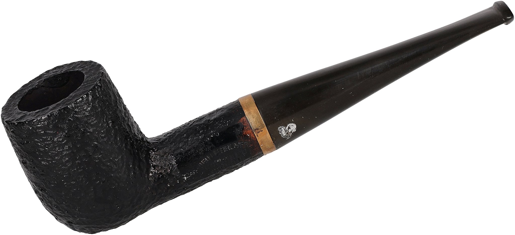 Courrieu Pfeifen Billiard Sandgestrahlt_frontal