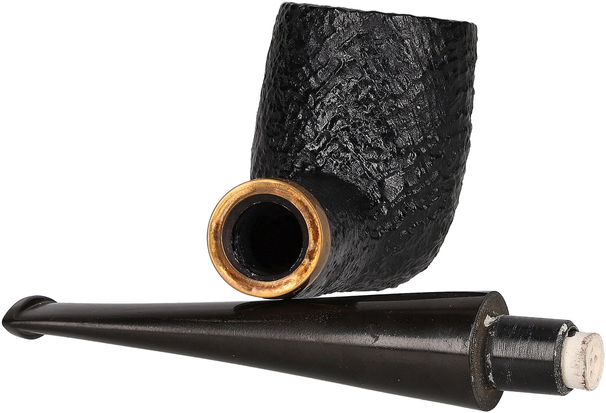 Courrieu Pfeifen Billiard Sandgestrahlt_offen