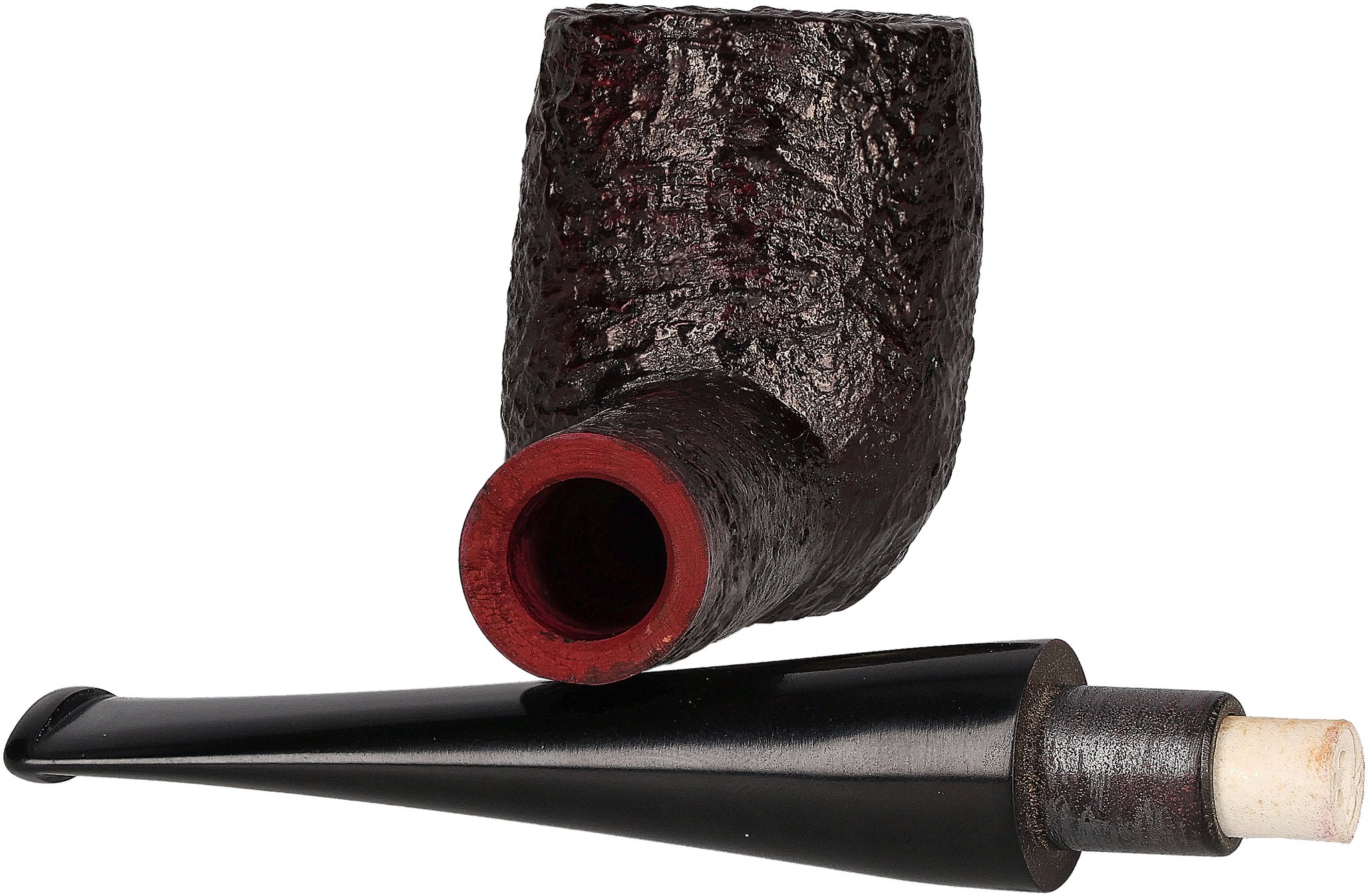 Courrieu Pfeifen Billiard Sandgestrahlt_offen