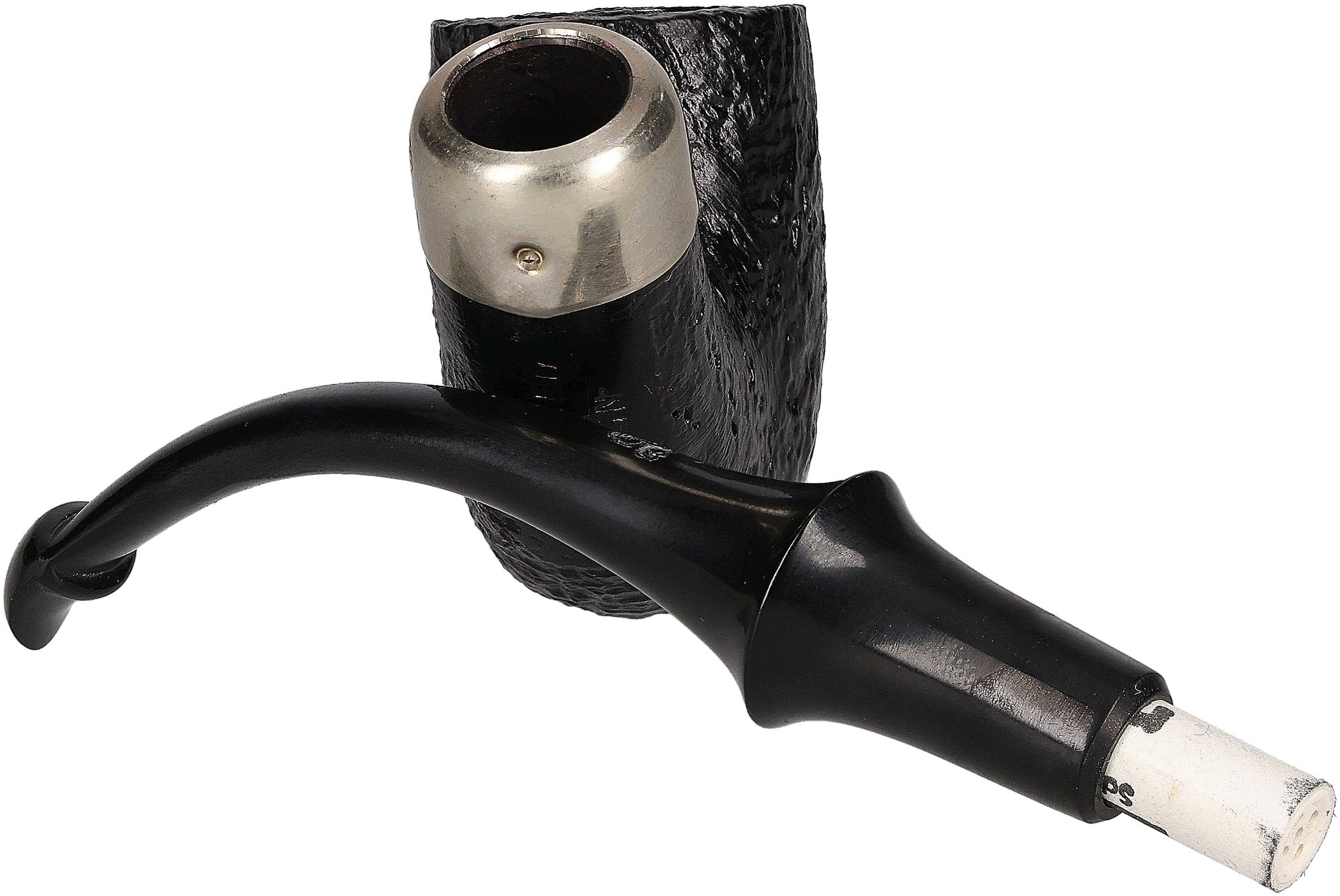 Courrieu Pfeifen Bent Billiard Sandgestrahlt filter
