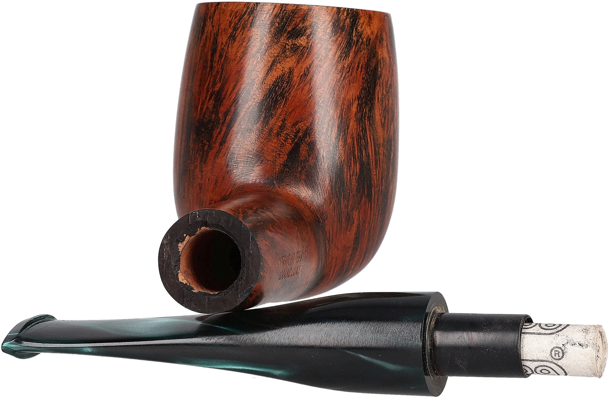 Courrieu Pfeifen Straight Grain Grand Deluxe Billiard Glatt filter