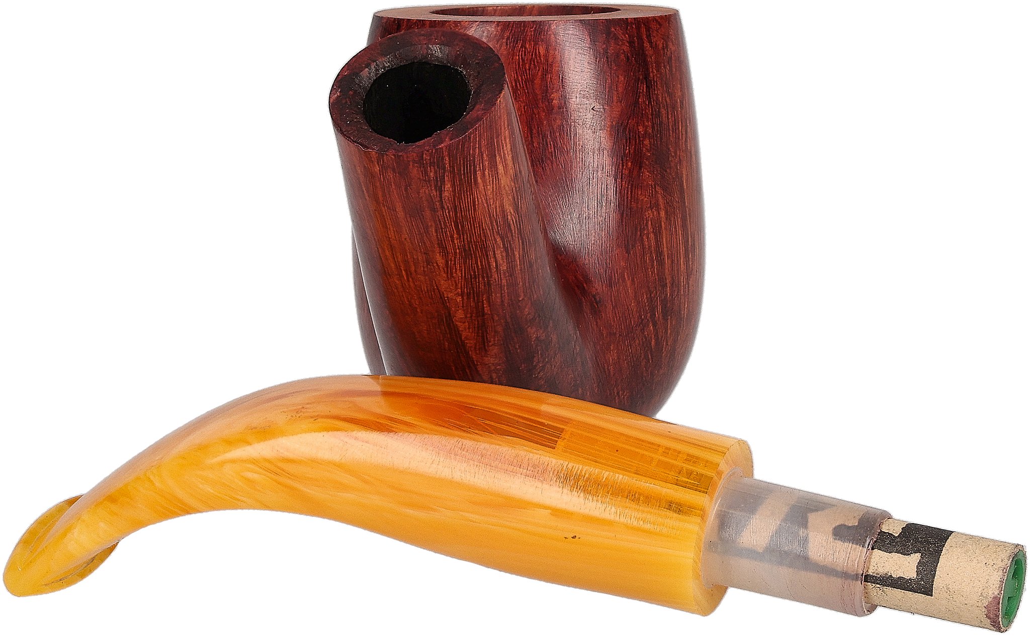 Courrieu Pfeifen Straight Grain Grand Deluxe Billiard Glatt filter