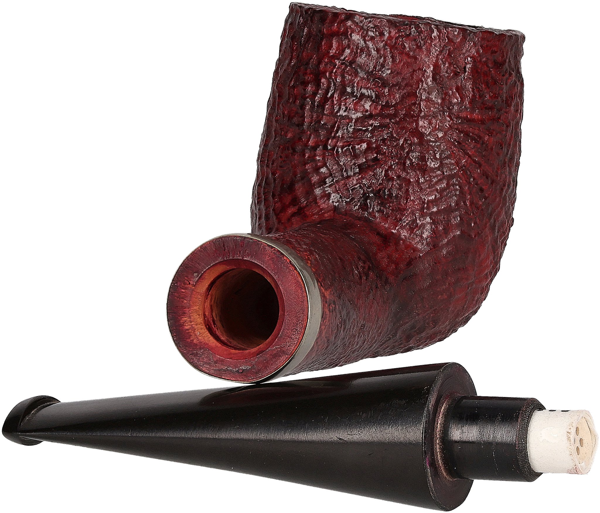 Courrieu Pfeifen Billiard Sandgestrahlt filter