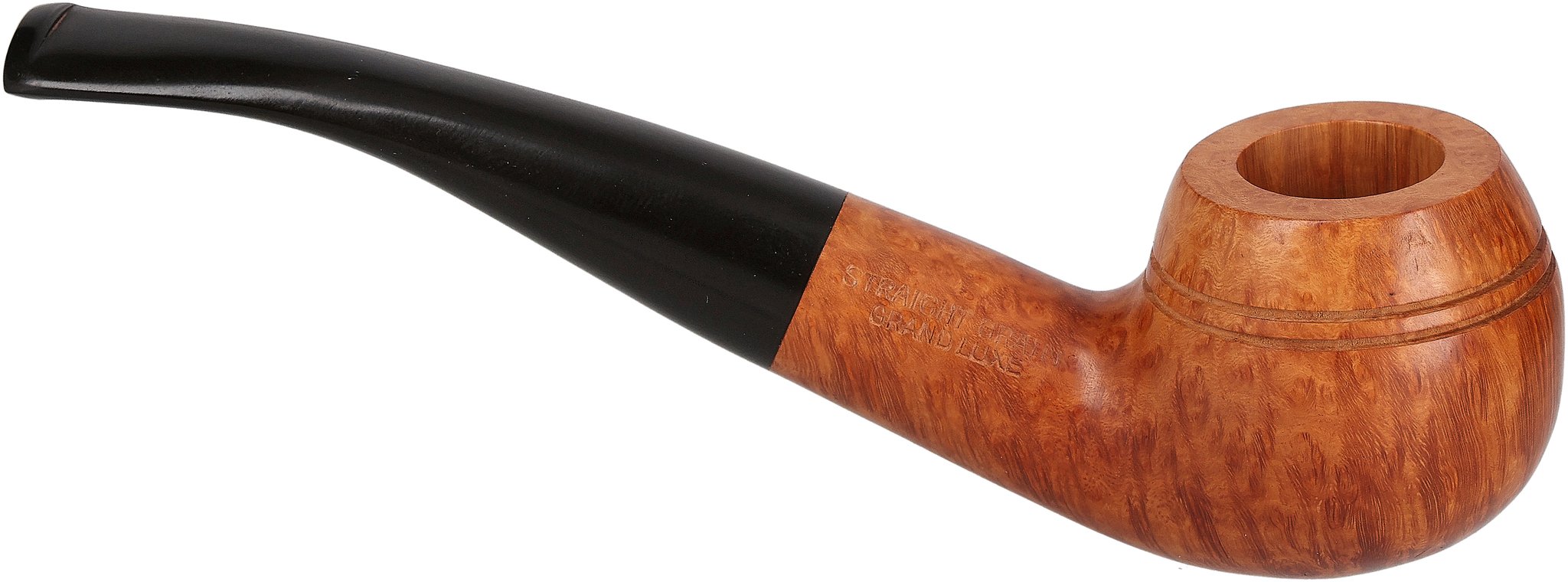 Courrieu Pfeifen Straight Grain Grand Deluxe Bulldog Glatt 180grad