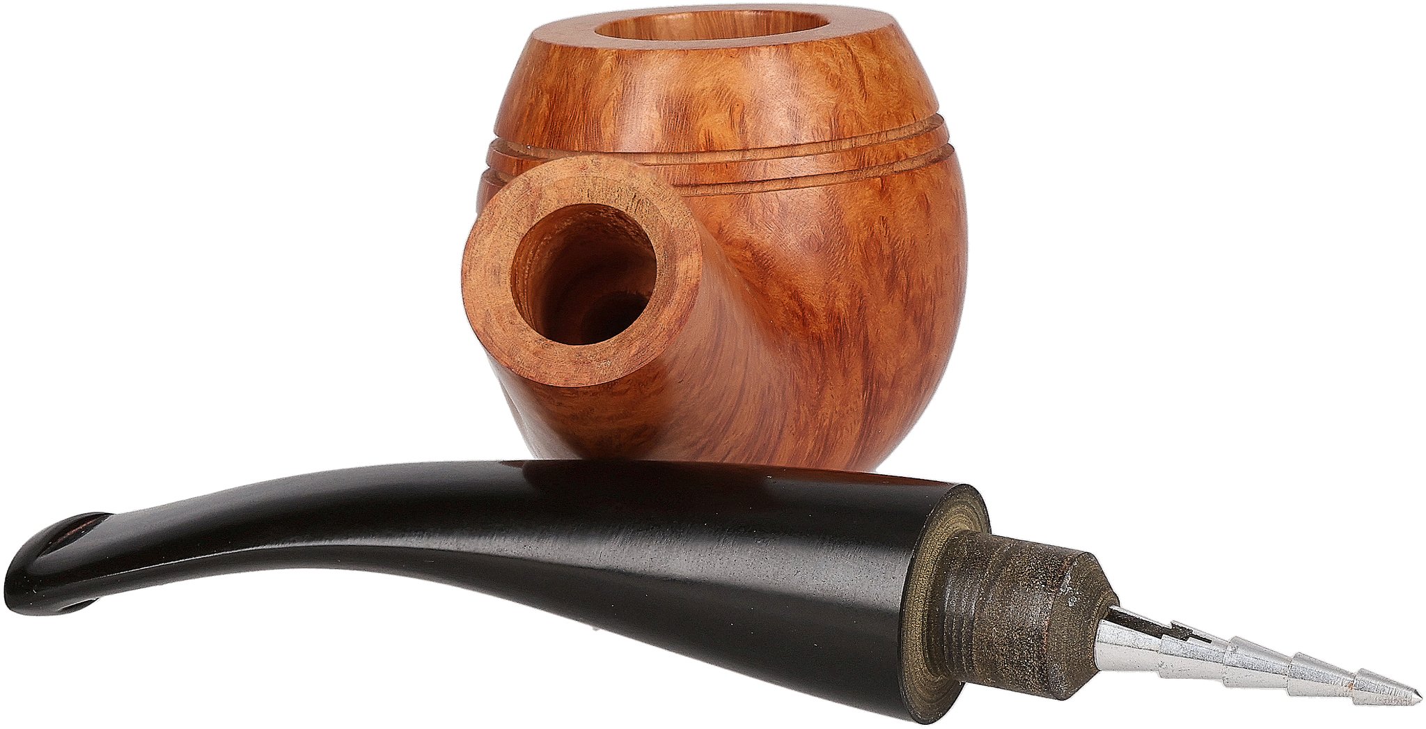 Courrieu Pfeifen Straight Grain Grand Deluxe Bulldog Glatt filter