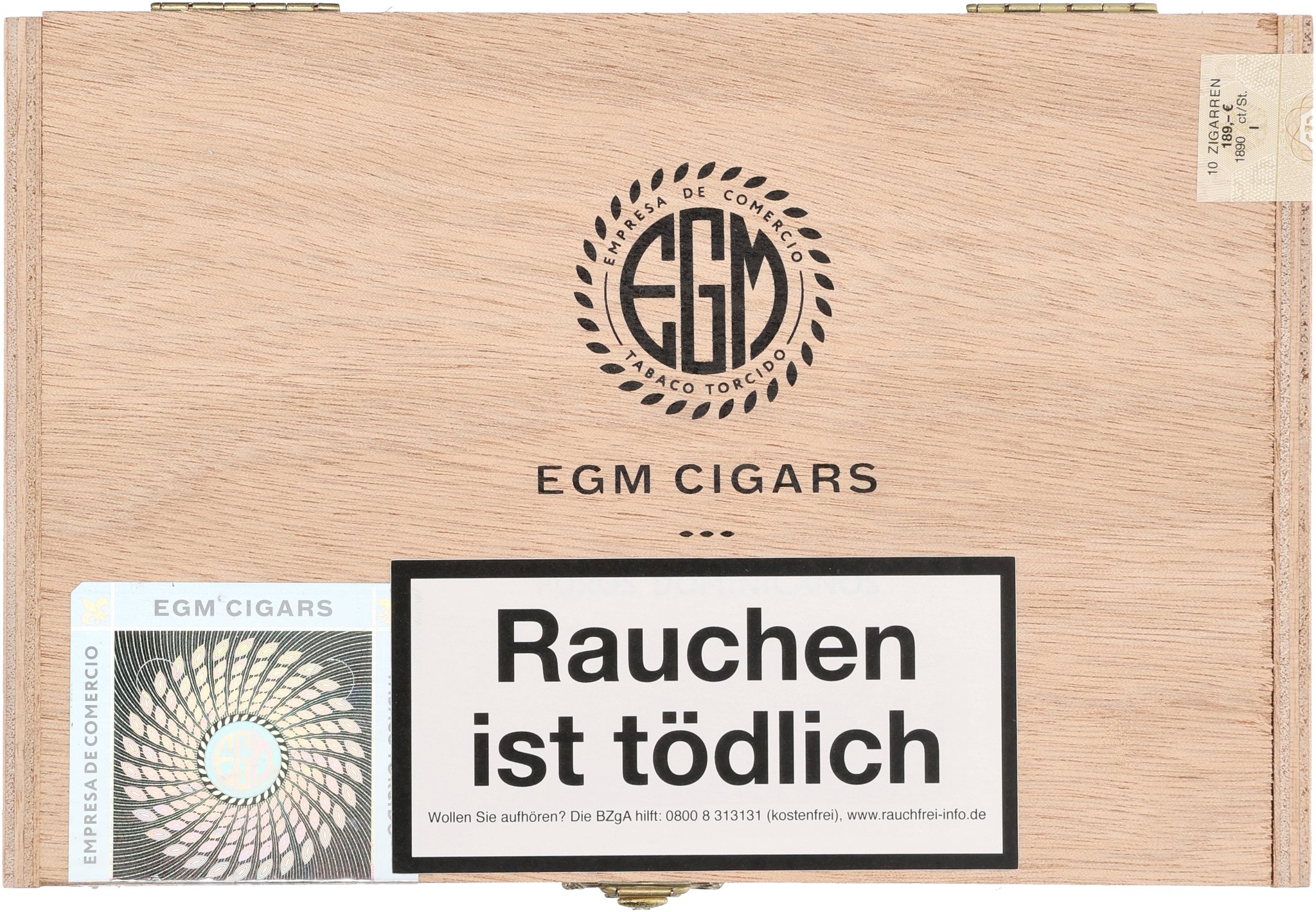 EGM Puros Dominicanos Robusto box front