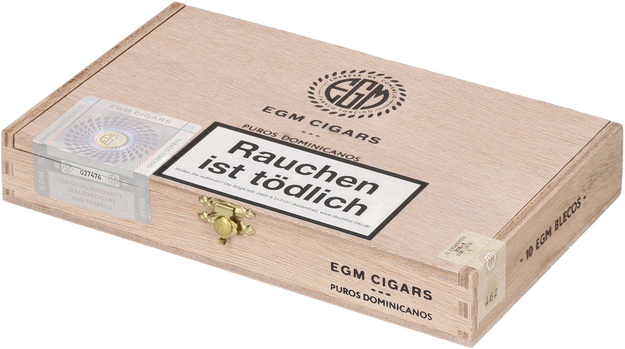 EGM Puros Dominicanos Bleco box liegend gedreht