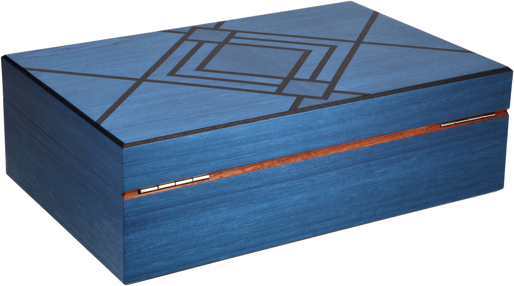 The White Spot Art Deco Blau 100er back