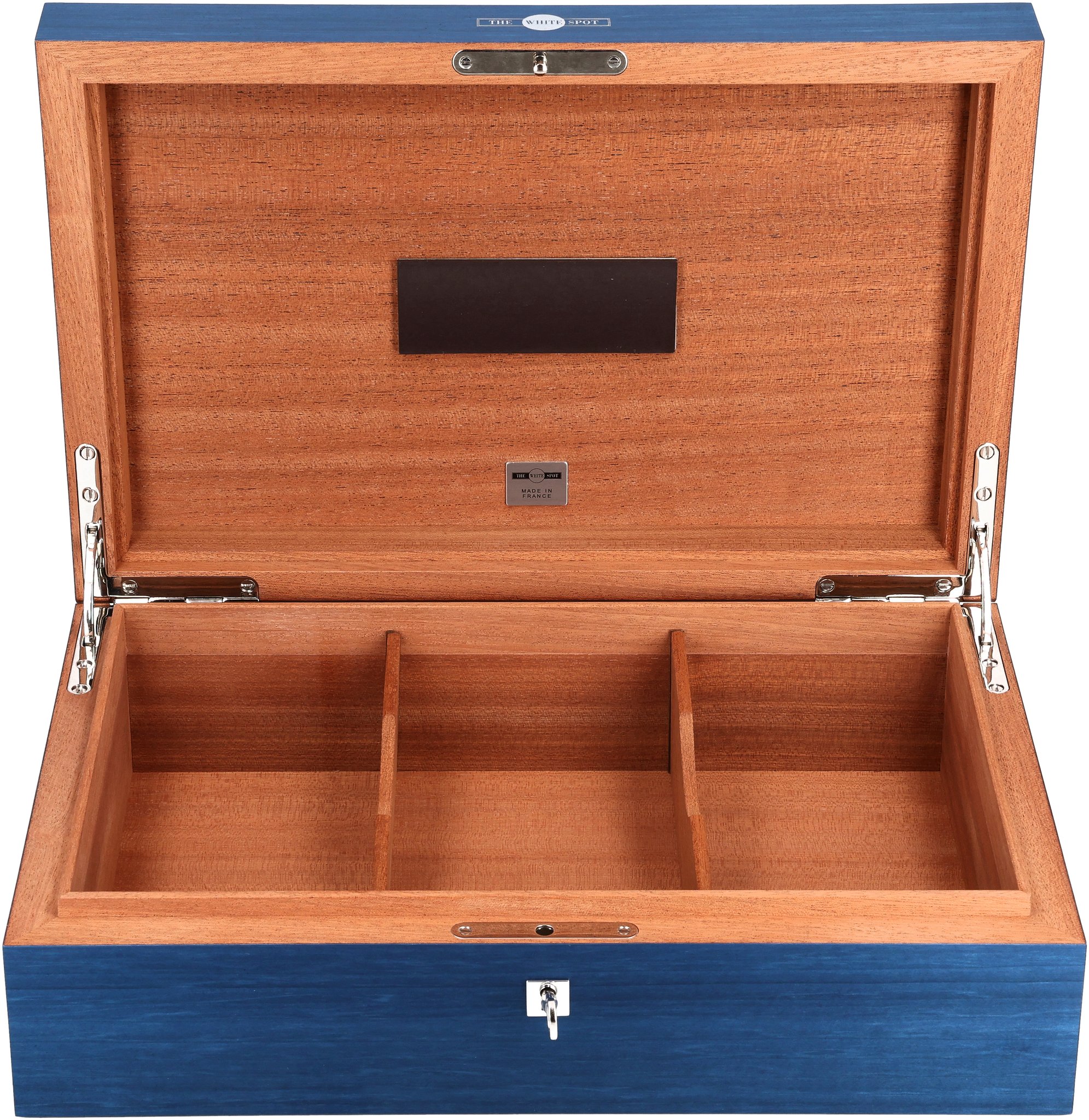 The White Spot Art Deco Blau 100er open front