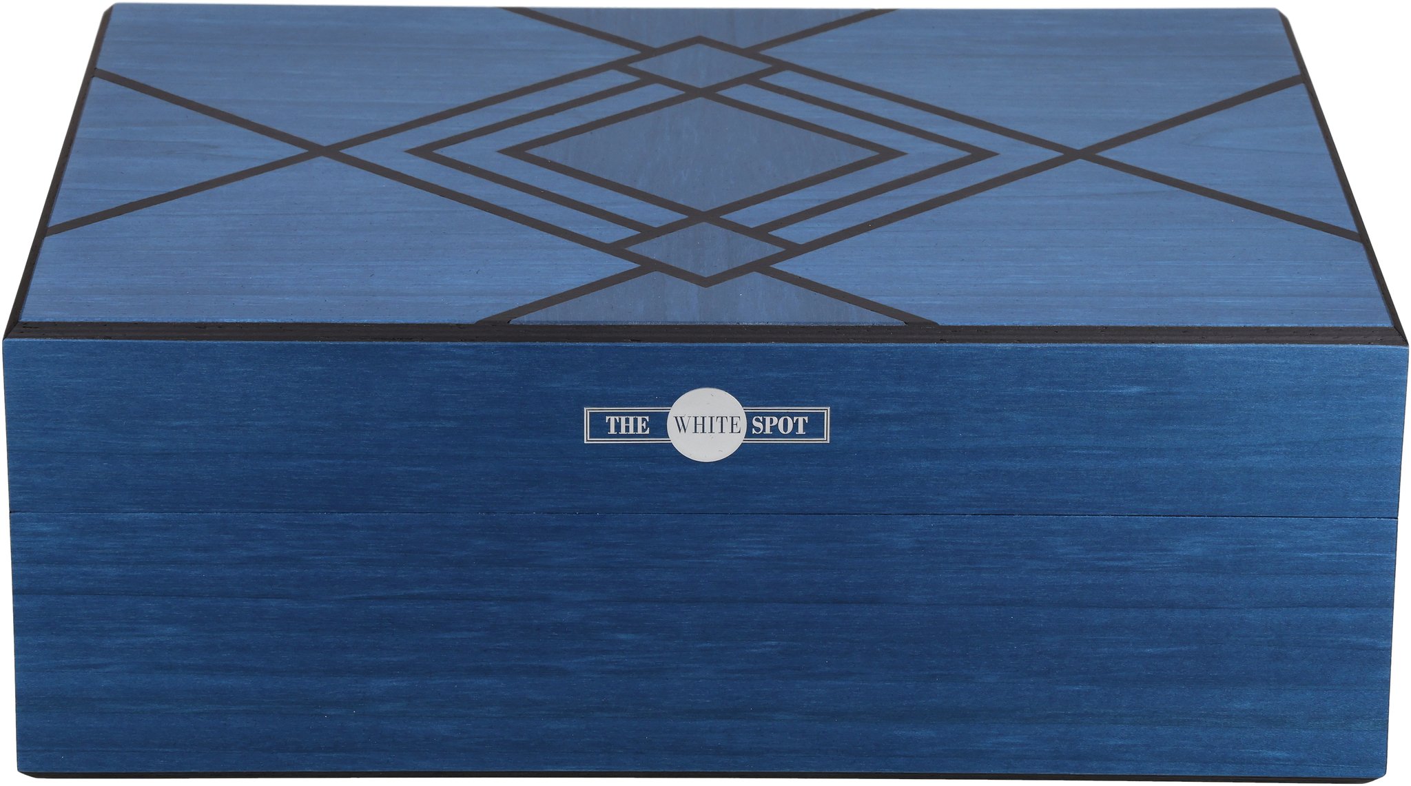 The White Spot Art Deco Blau 50er front
