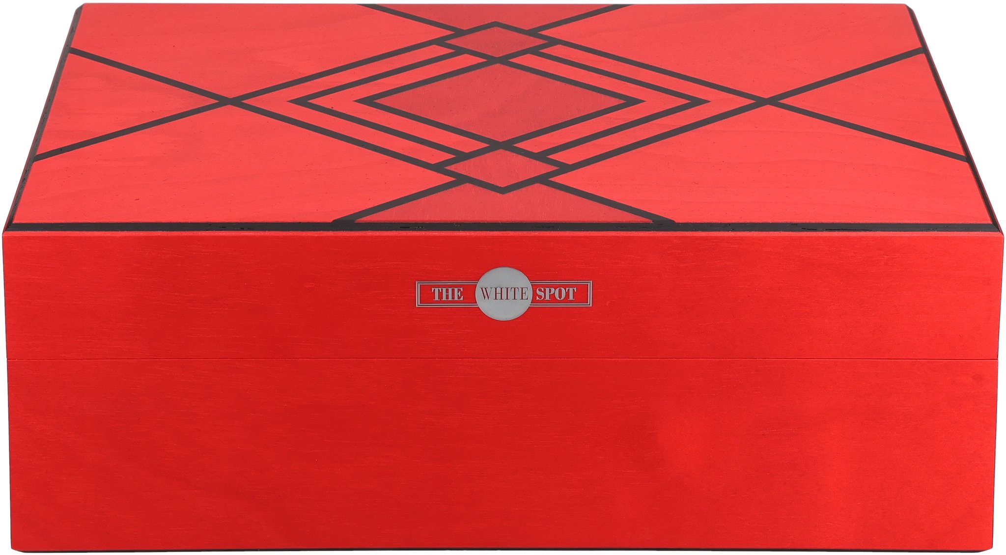 White Spot Art Deco Rot 50er front