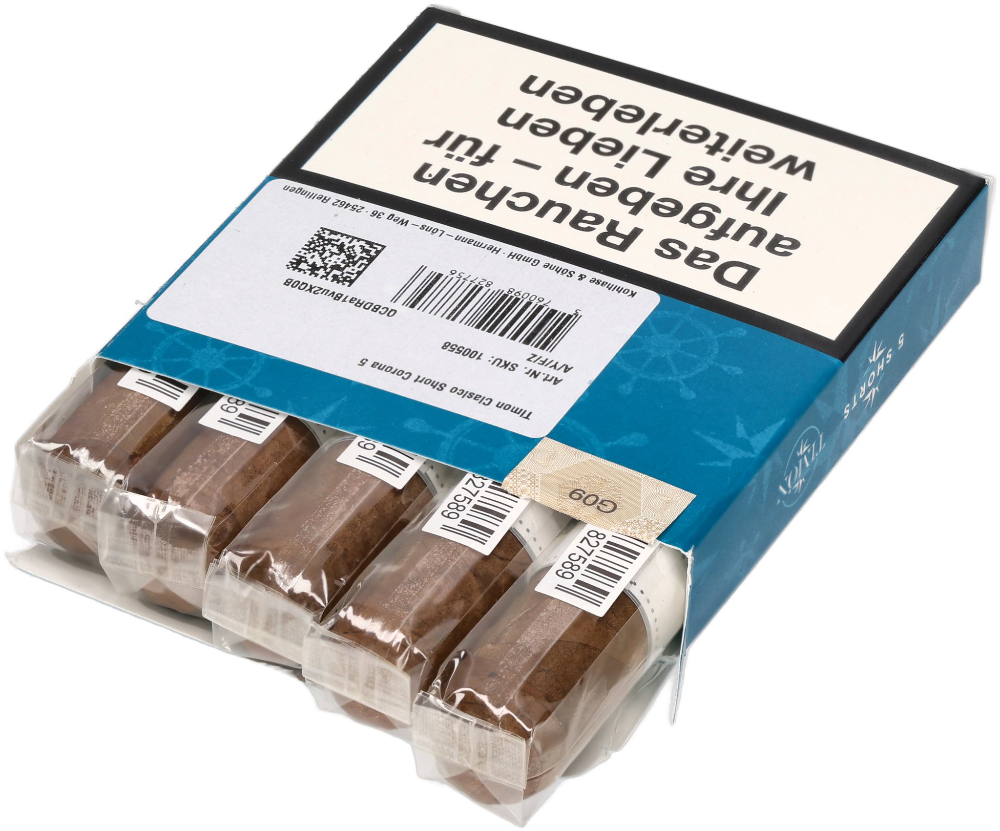 Timón Clasico Short Box liegend offen