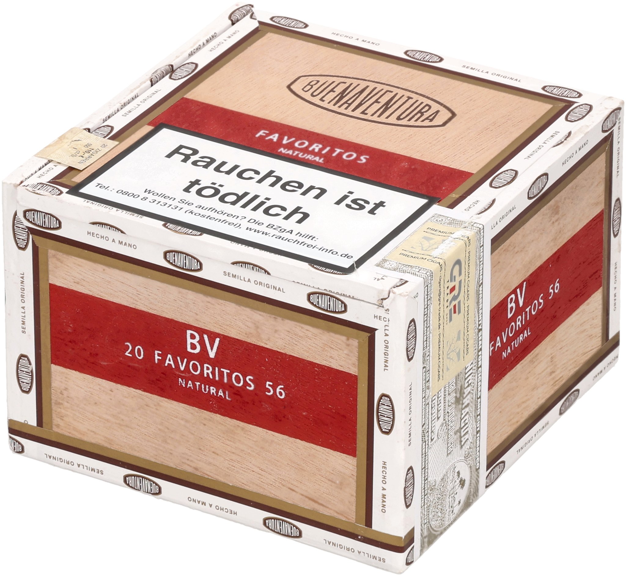 Buenaventura BV Favoritos Natural 56 Kiste liegend gedreht