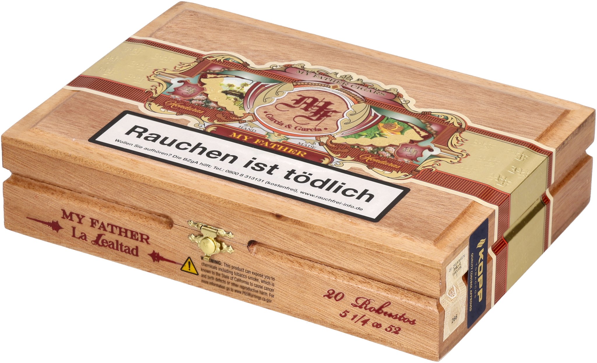 My Father Cigars La Lealtad Robusto Kiste liegend