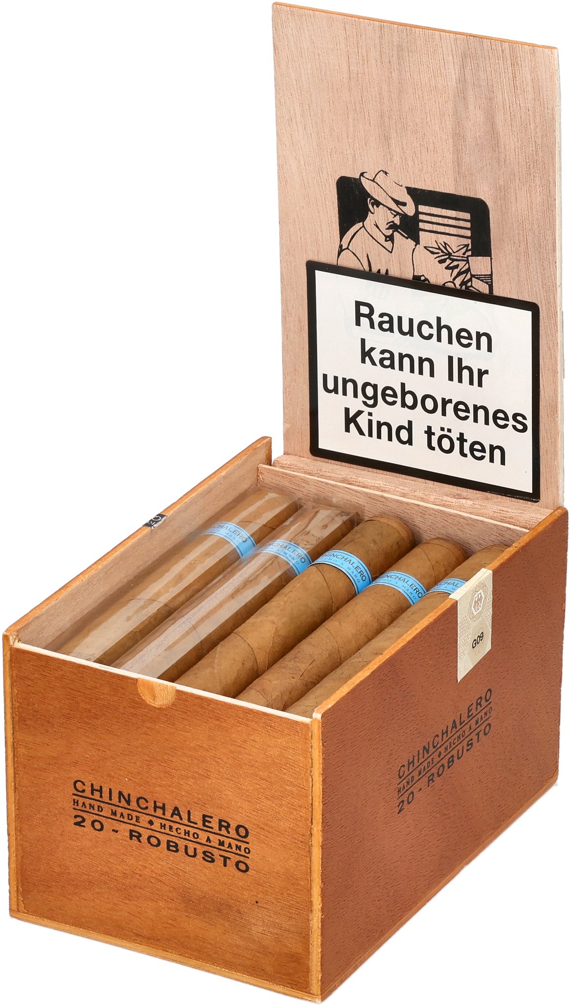 Chinchalero Robusto box open