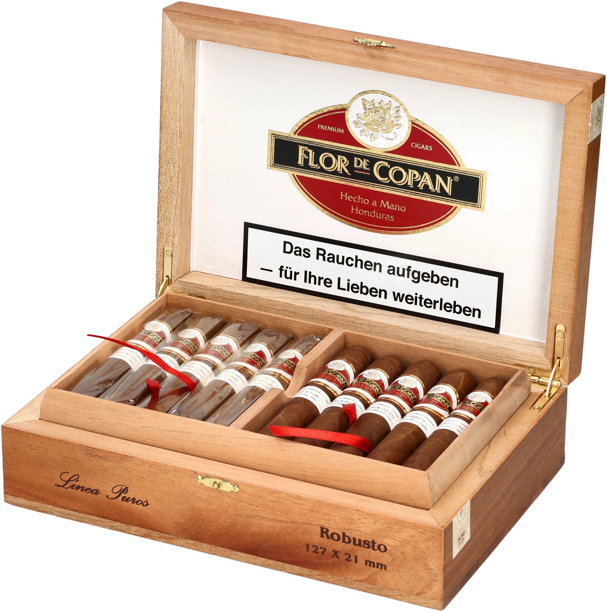 Flor de Copan Linea Puros Robusto_Kiste Offen