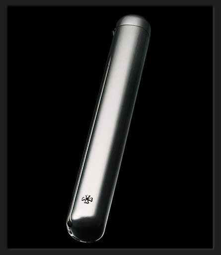 Sillems 1er Cigarrenröhre 925er Sterling Silver mit seitlichem Schanier (1170)