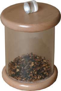 Guy Janot Topf Buche hell, Plexiglas weiß 7020