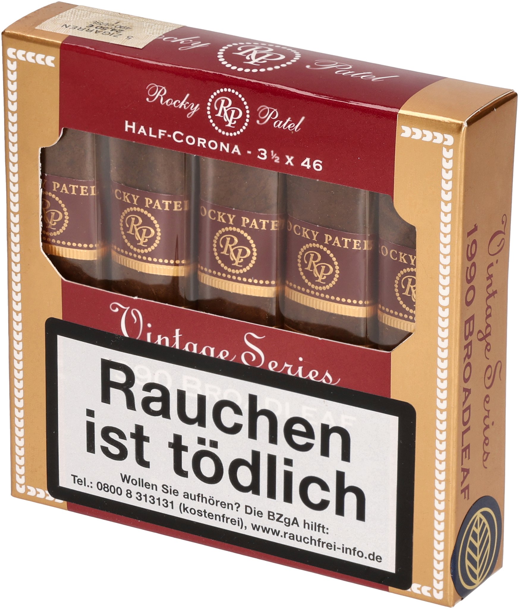 1990 Broadleaf Half Corona box