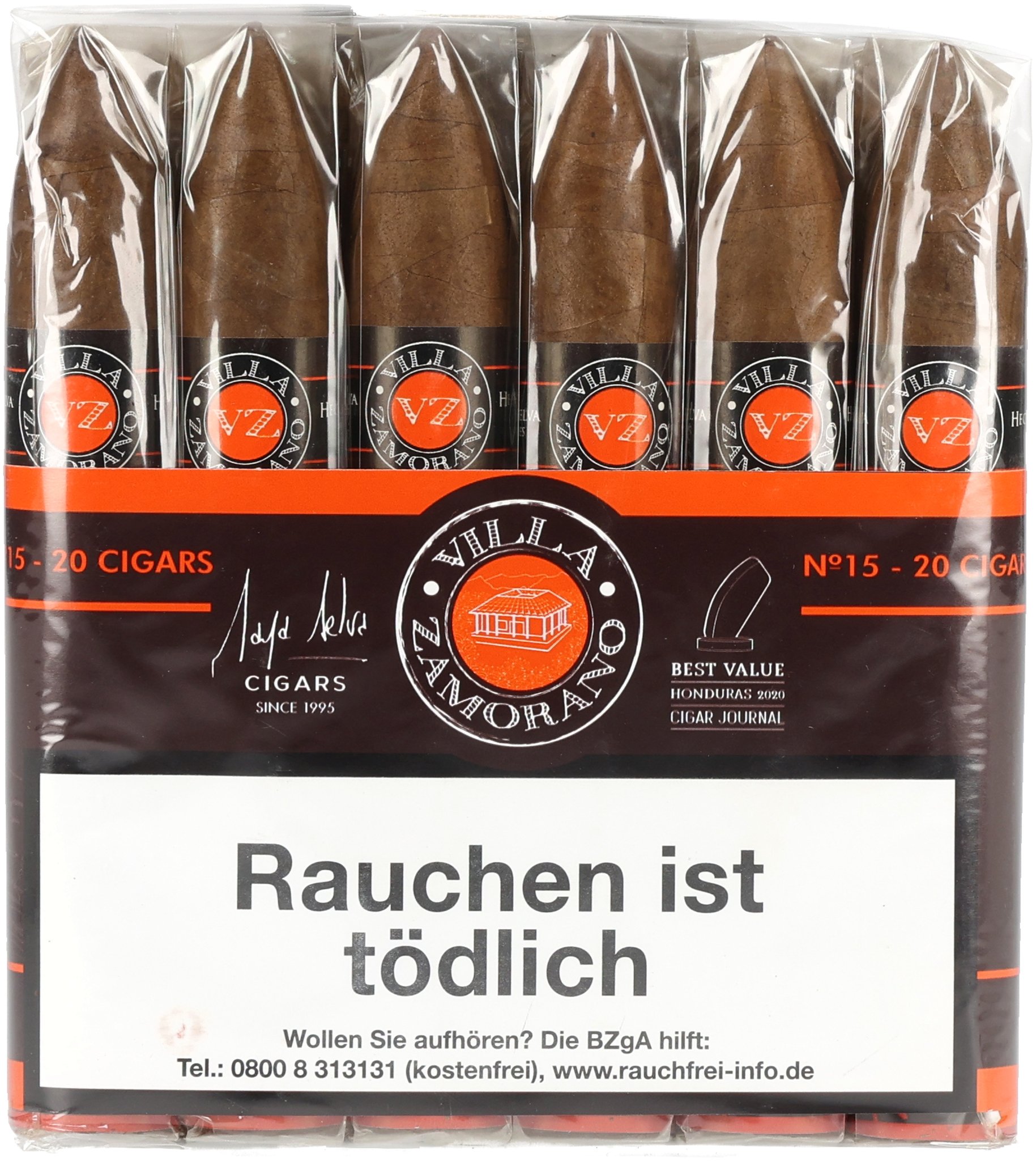 Villa Zamorano Classic No. 15 (Jubiläums-Figurado)_Bundle