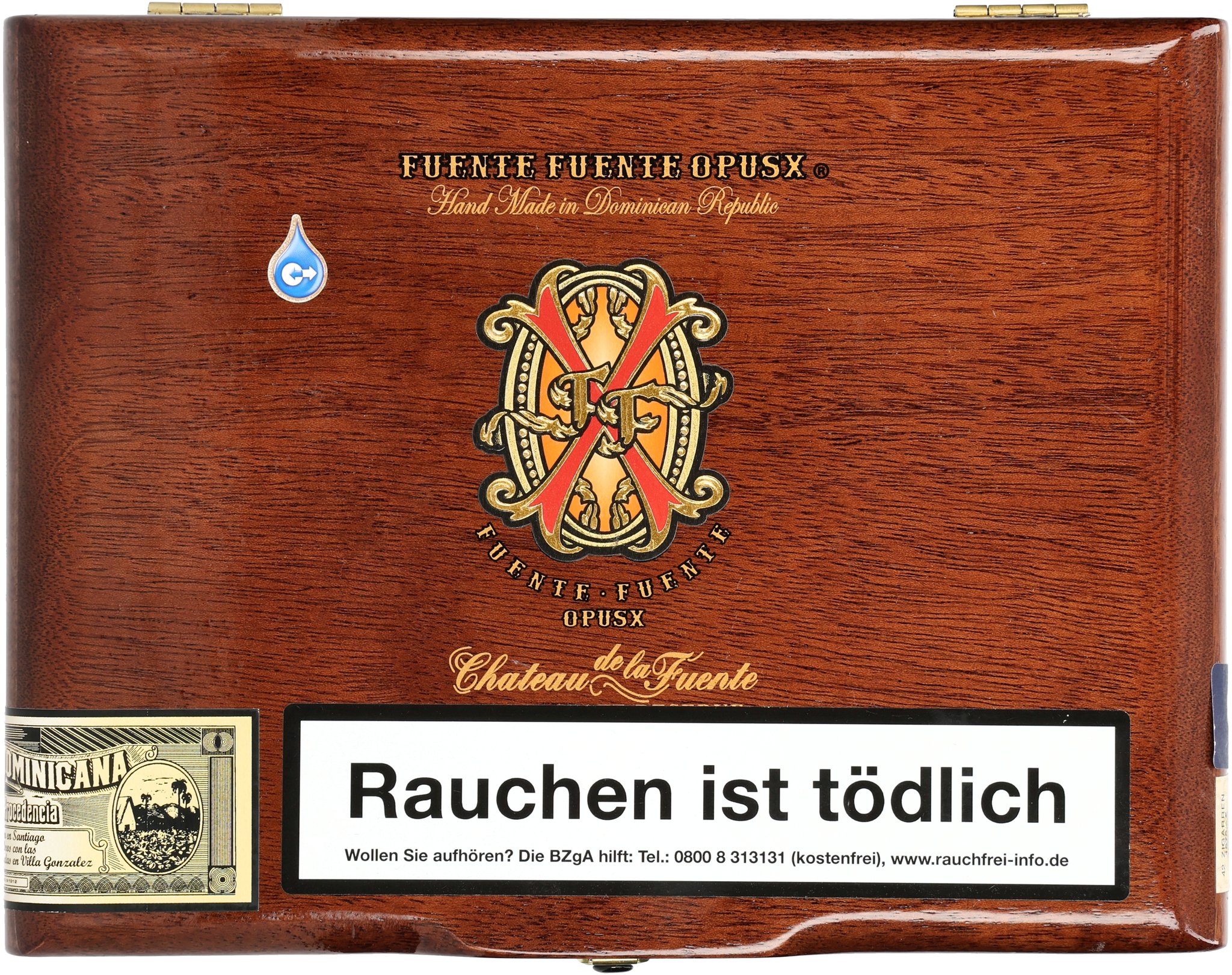 Opus X Double Robusto box front