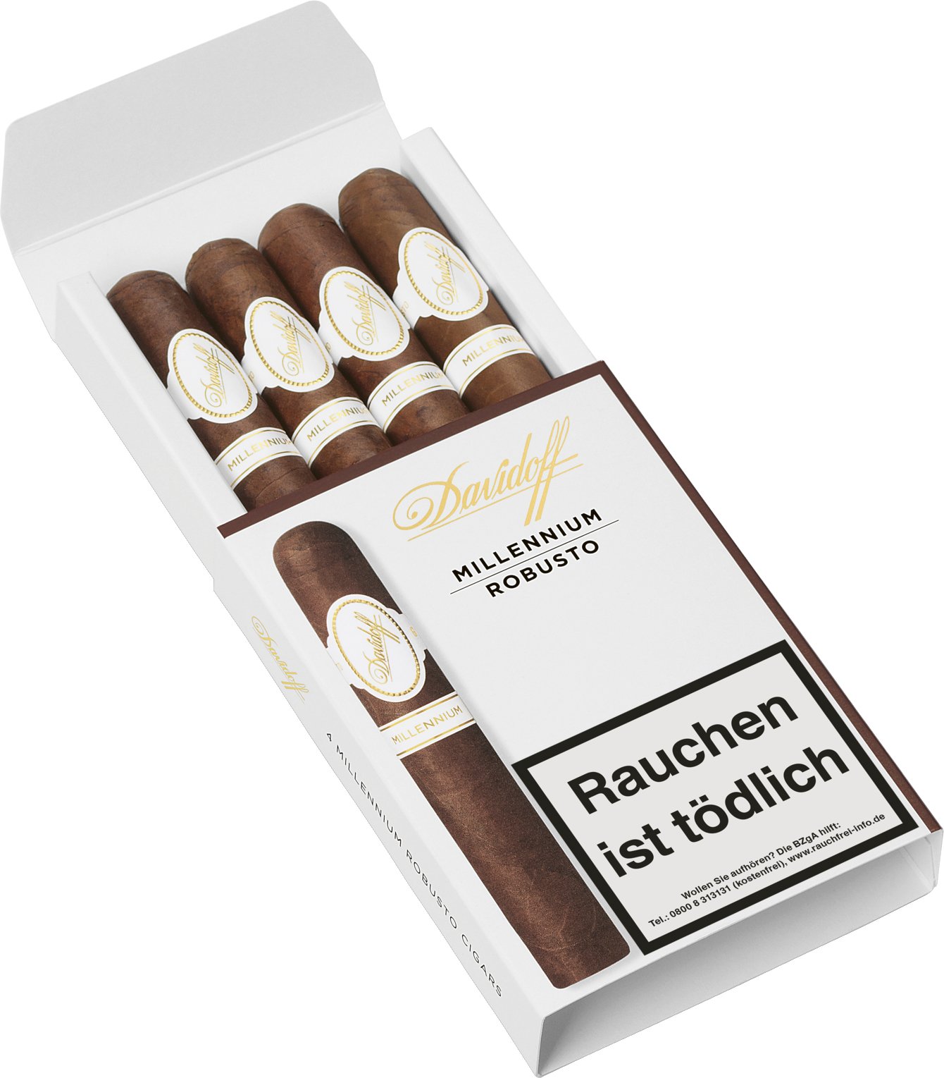 Davidoff Millennium Blend Robusto 4er offen