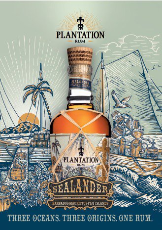 PLANTATION RUM Sealander Barbados / Maritius / Fiji Islands 40°