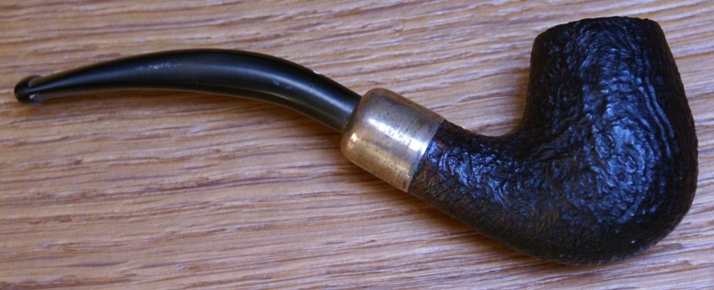 Dunhill Pfeifen Schnäppchen Rustiziert mit Sterlingsilber Zwischenring (3102)