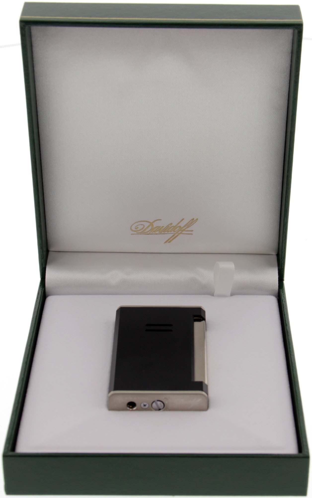 Davidoff Feuerzeug Prestige Line JETFLAME schwarz-matt Palladium in Kiste