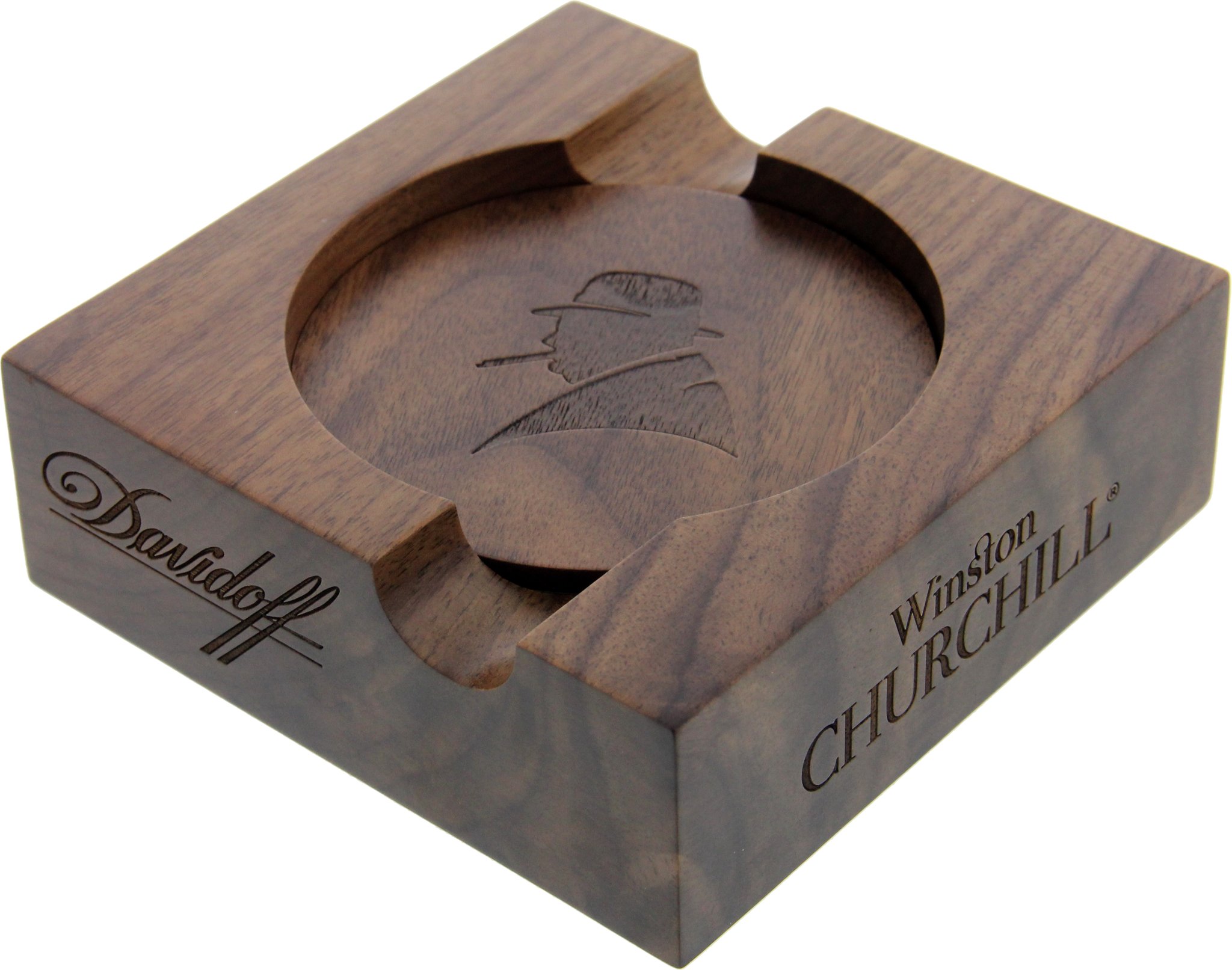 Davidoff Ascher Winston Churchill Holz Edition mit zwei Untersetzern Detailbild 1