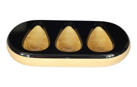 Rozzino Pfeifenständer Esche/Acryl  3er (30863)