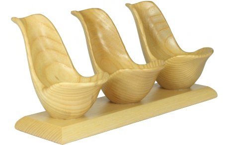 Rozzino Pfeifenständer gefärbte Esche 3er (10994)