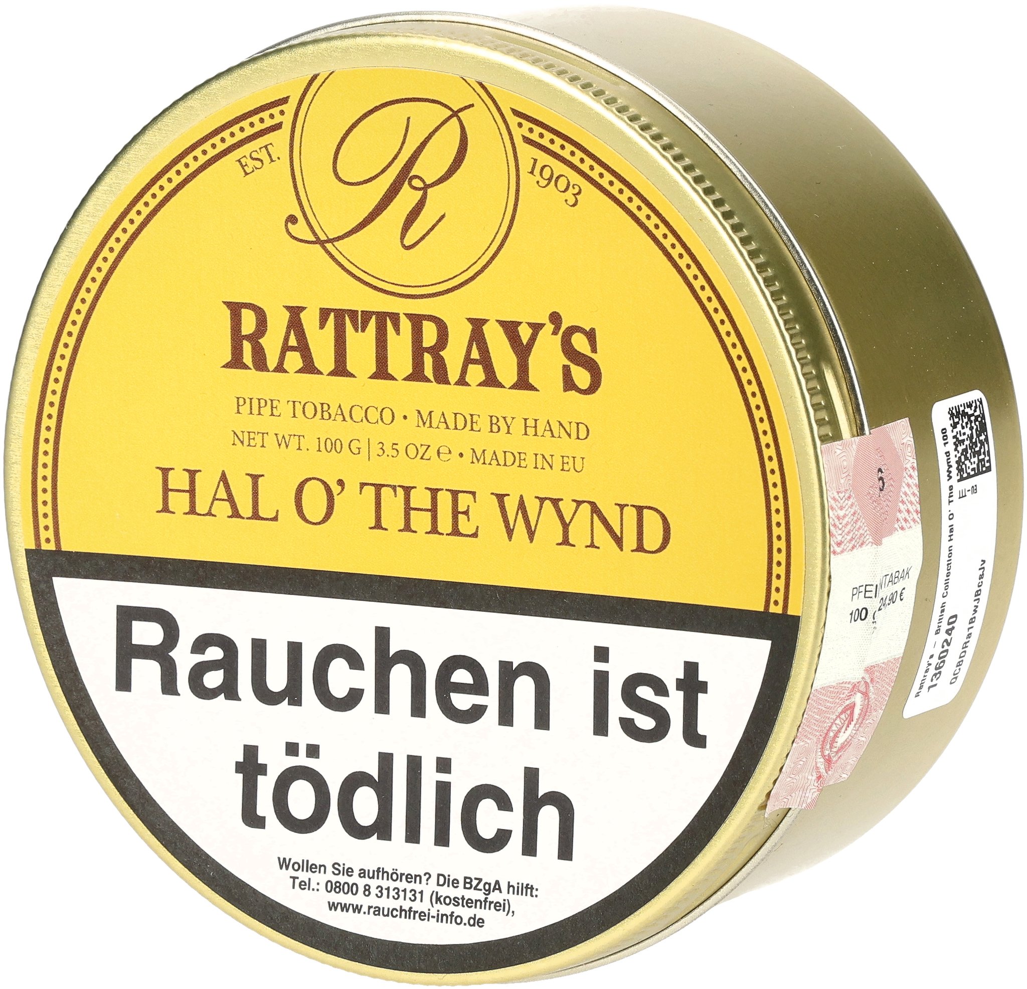 British Line Pfeifentabak Hal O'The Wynd 100g Dose_02