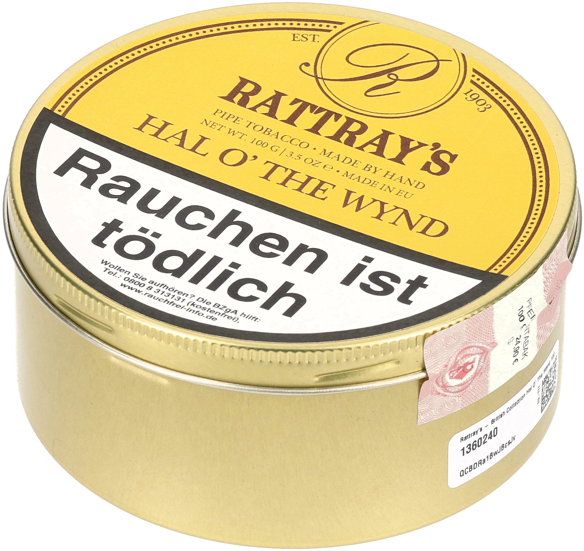 British Line Pfeifentabak Hal O'The Wynd 100g Dose_04