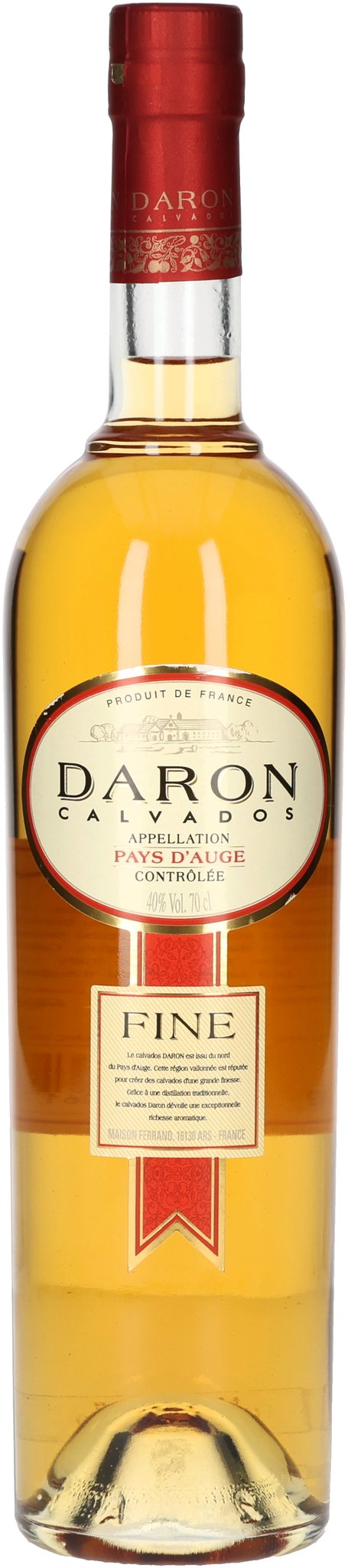 Daron Calvados Fine, 5 Jahre alt (0,7 l / 40 % Vol.)_Flasche