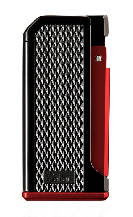 Colibri Monza I Zigarrenfeuerzeug Laser schwarz-rot (293061)