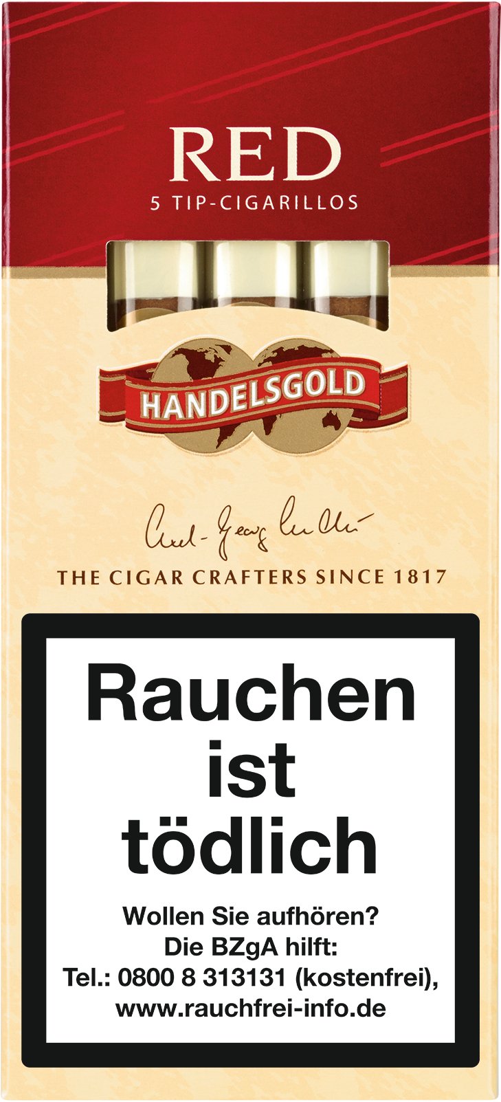 Handelsgold Zigarillos Tip Red (Cherry) No. 212