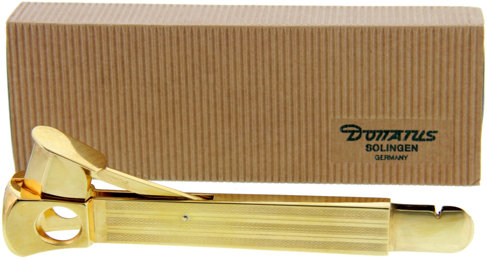 Wolfertz CTS V-Schnitt (Kerbschnitt) Zigarrenabschneider GROSS kornguillochiert 